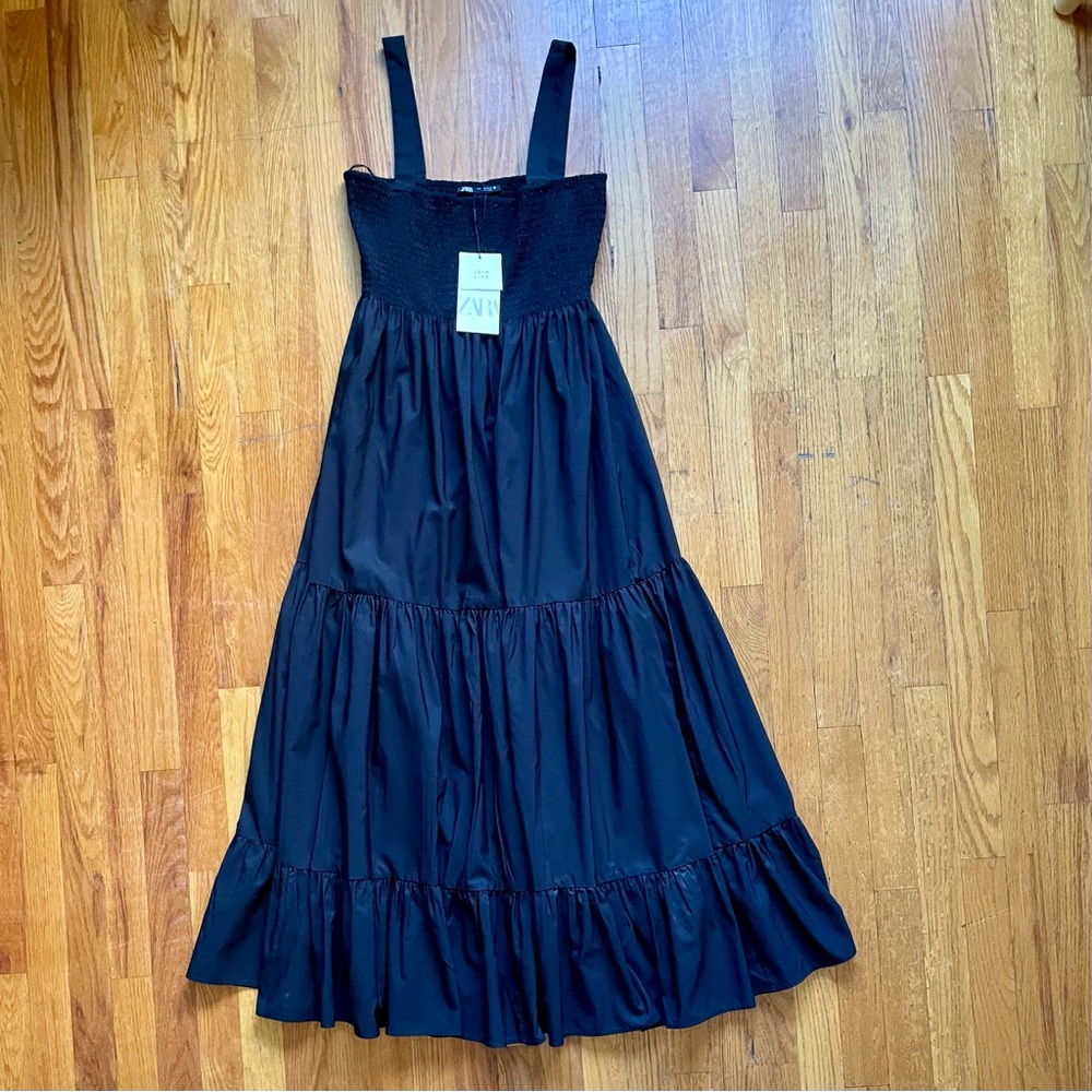 BNWT Zara Black Maxi Dress, M